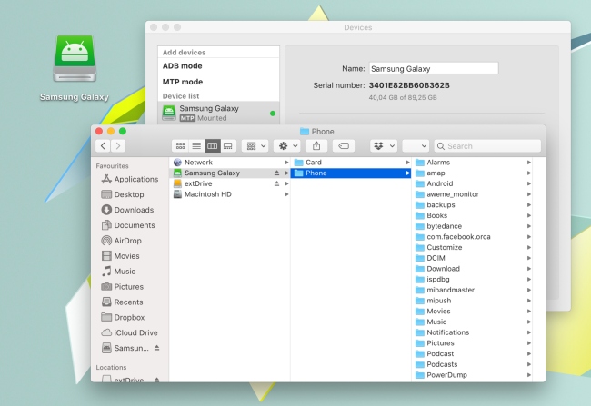 android file transfer for mac high sierra